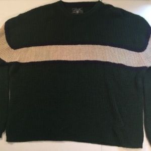 American Eagle Striped Crew neck Sweater Large- L